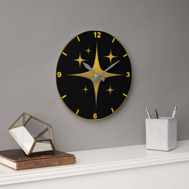 Sleek Minimalist Timepiece for Home or Office Deco Large Clock (Office)