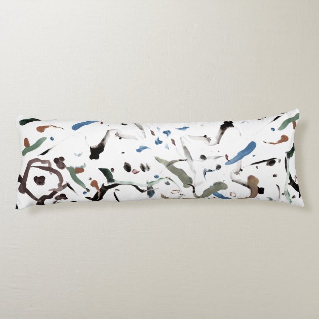 Sleek Modern Abstract Body Pillow (Back)