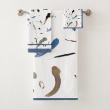 Sleek Modern Abstract Towel Set