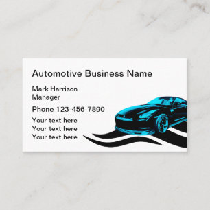 Sleek Modern Automotive Business Card