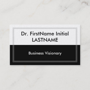 Sleek & Modern Business Visionary Business Card