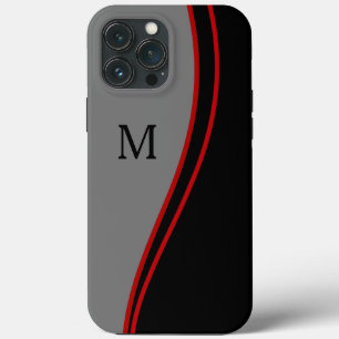 Sleek Modern Men's Executive Monogram iPhone 13 Pro Max Case