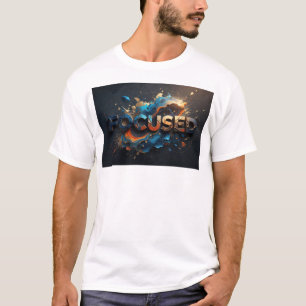 Sleek Navy FOCUSED Graphic Tee