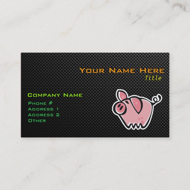 Sleek Pig Business Card (Front)