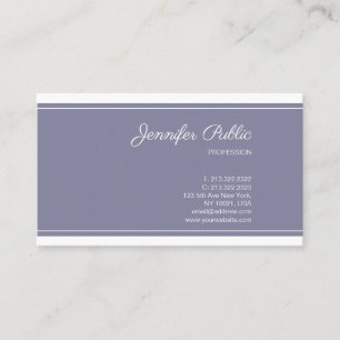Sleek Plain Elegant Colour Professional Modern Chi Business Card