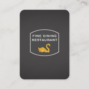 Sleek Professional / Golden Swan Business Card