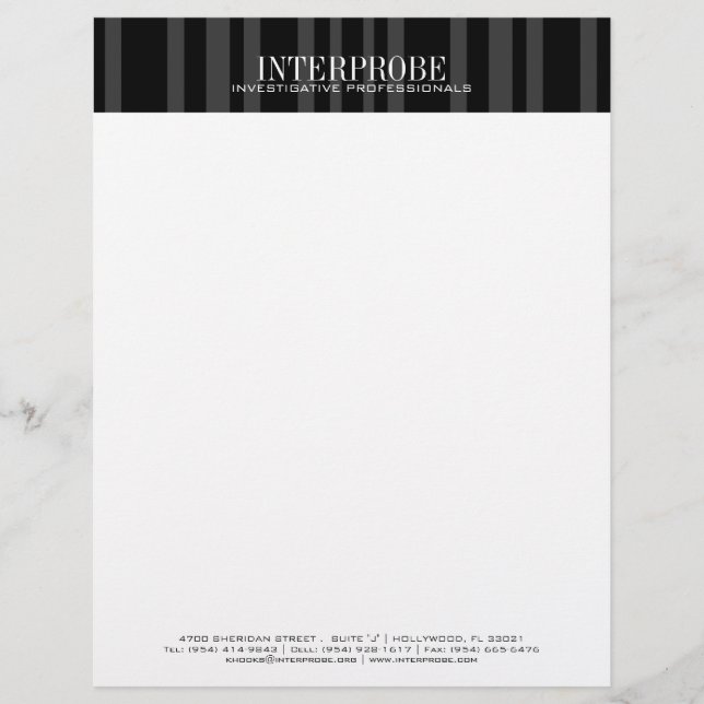 Sleek Professional Letterhead Design (Front)