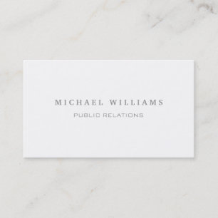 Sleek, Professional Shiny Black White Professional Business Card