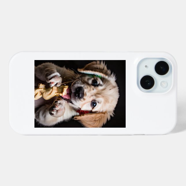 Sleek Protection White iphone15 Case (Back (Horizontal))