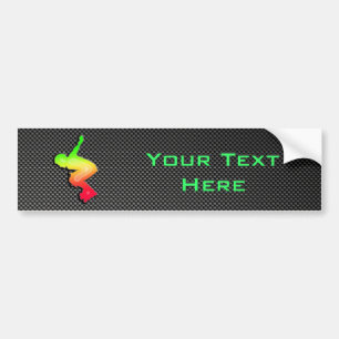 Sleek Rollerblading Bumper Sticker