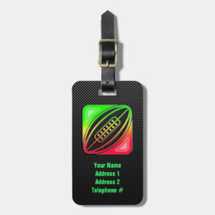 Sleek Rugby Luggage Tag