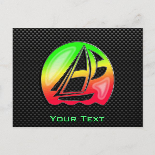 Sleek Sailing Postcard (Front)