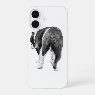 Sleek Shaded Bulldog, Winter Chic iPhone 16 Case