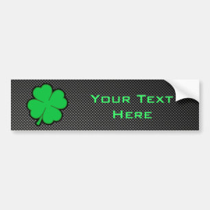 Sleek Shamrock Bumper Sticker