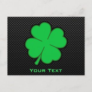 Sleek Shamrock Postcard