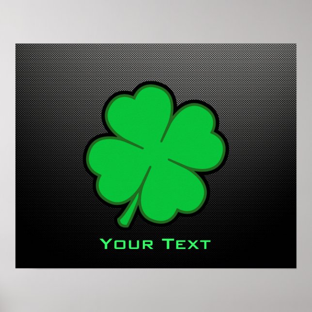 Sleek Shamrock Poster (Front)