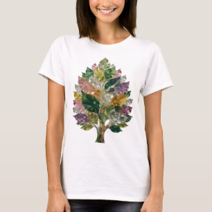 Sleek Silver ABSTRACT ART Art Print T-Shirt