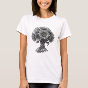 Sleek Silver ABSTRACT ART Design T-Shirt