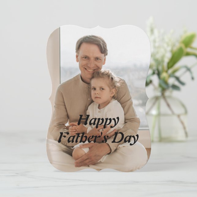Sleek & Simple Father’s Day Card – Add Your Text (Standing Front)