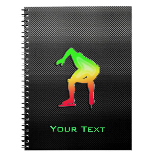 Sleek Speed Skater Notebook (Front)