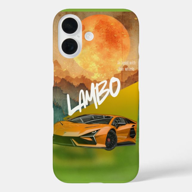 Sleek Sports Car Phone Case – Durable, Stylish Cov (Back)