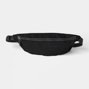 Sleek Stealth Black Carbon Micro Tech Texture Bum Bags