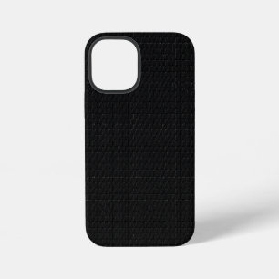 Sleek Stealth Black Carbon Micro Tech Texture iPhone 12 Mini Case