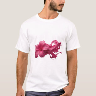 Sleek & Stylish ABSTRACT FLOWER Wearable T-Shirt