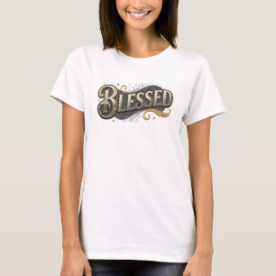 Sleek & Stylish BLESSED 2D Fashion Art T-Shirt