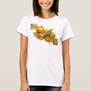 Sleek & Stylish Orange Abstract Lemons Art Print T-Shirt