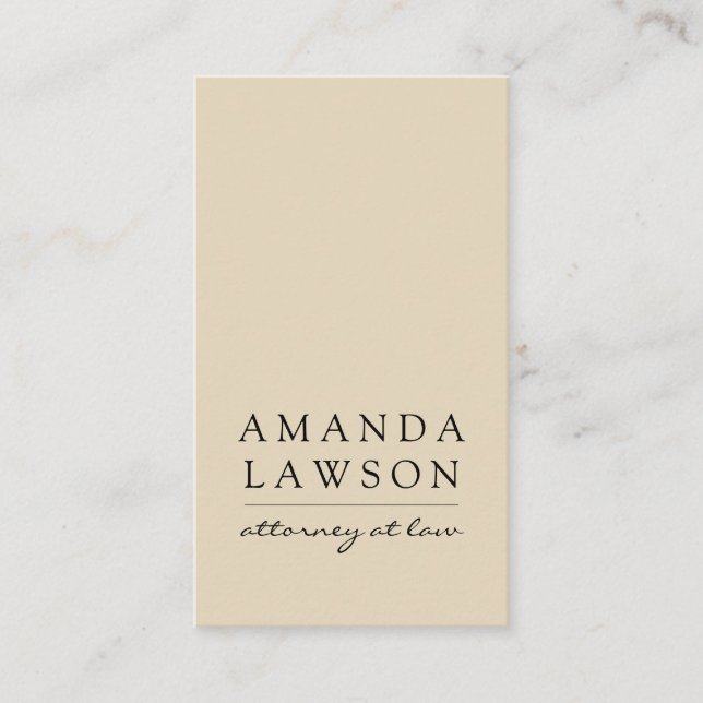 Sleek Tan Grey (appointment) Appointment Card (Front)