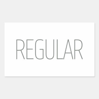 Sleek Tan Regular Coffee Rectangular Sticker