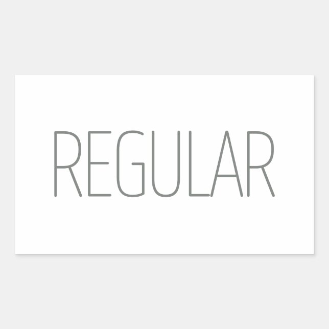 Sleek Tan Regular Coffee Rectangular Sticker (Front)