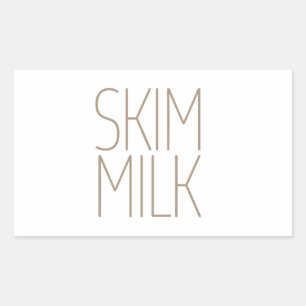 Sleek Tan Skim Milk Rectangular Sticker