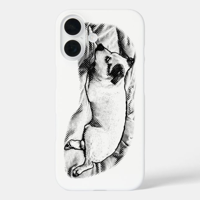 Sleek Terrier Portrait with Fine Speckles Case-Mate iPhone Case (Back)