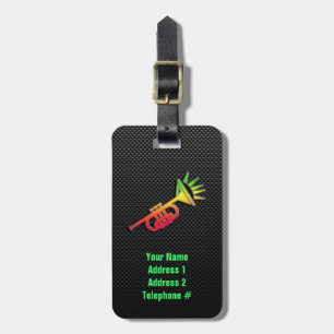 Sleek Trumpet Luggage Tag