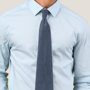 Sleek Two Tone Blue Business Modern Tie