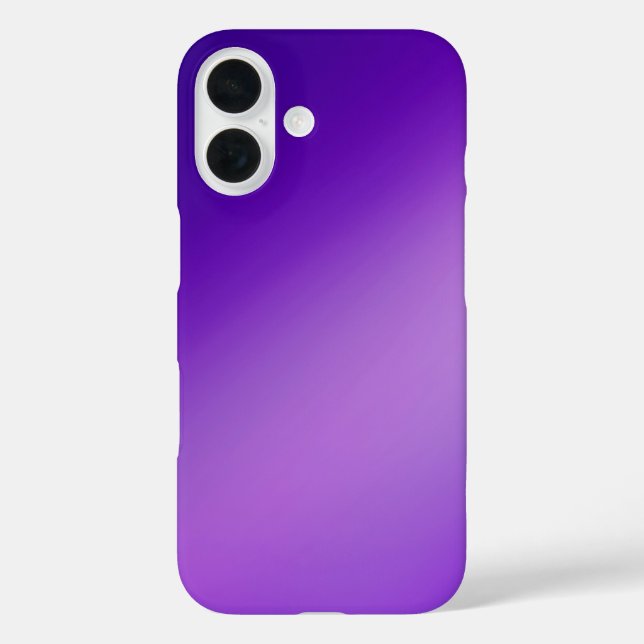 Sleek violet Ombre – iPhone 16 Case (Back)