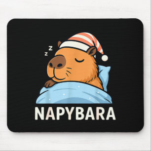 Sleeng Capybara Napybara Sleepshirt Pajamas Boys G Mouse Pad