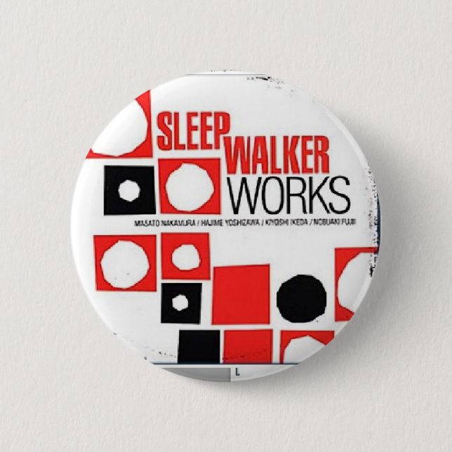 sleep 6 cm round badge (Front)