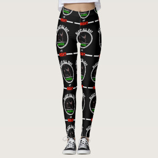 Sleep All Day Nurse At Night RN Leggings