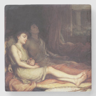 Sleep and His Half Brother Death (Grief) Stone Coaster
