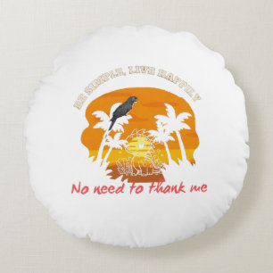 Sleep and rest round cushion