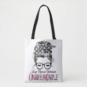 Sleep Apnoea Awareness Ribbon Support Gifts Tote Bag