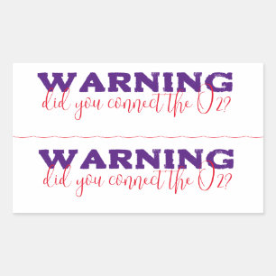 Sleep apnoea device and Home vent label. Rectangular Sticker