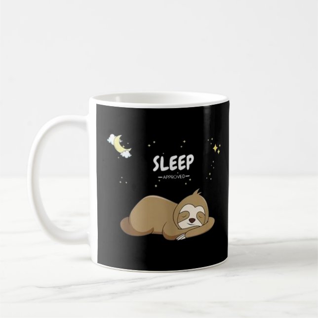 Sleep Approved Sloth - Sleeping Clothes - Sleep  Coffee Mug (Left)