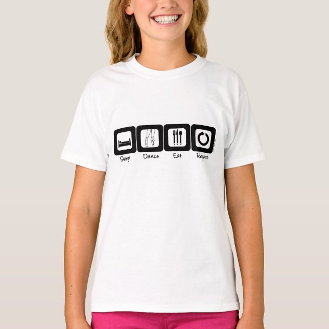 Sleep Ballet Eat Repeat T-Shirt (Front)