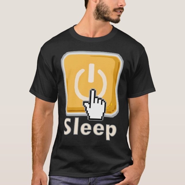 Sleep Button Pajama T-Shirt (Front)