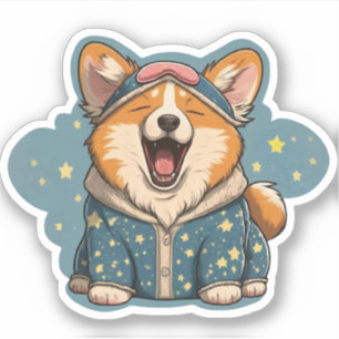 Sleep Corgi in Pyjamas