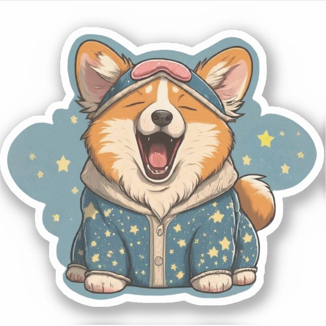 Sleep Corgi in Pyjamas (Front)